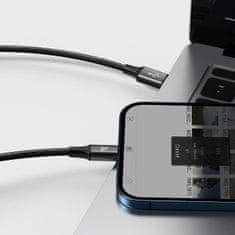 BASEUS USB kabel 3v1 Baseus Rapid Series, mikro USB / Lightning / USB-C, 20 W, 1,5 m (črn)