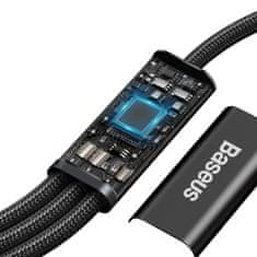 BASEUS USB kabel 3v1 Baseus Rapid Series, mikro USB / Lightning / USB-C, 20 W, 1,5 m (črn)