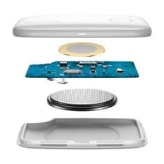 BASEUS Bluetooth lokator Baseus T2 z vrvico (bela)