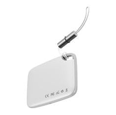 BASEUS Bluetooth lokator Baseus T2 z vrvico (bela)
