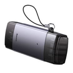 BASEUS Baseus Lite Series SD/TF pomnilniška kartica, USB + USB-C (siva)