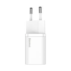 BASEUS Mrežni polnilnik Baseus Super Si Quick Charger 1C 25W (bel)