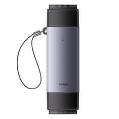 BASEUS Baseus Lite Series SD/TF pomnilniška kartica, USB + USB-C (siva)
