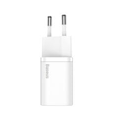 BASEUS Mrežni polnilnik Baseus Super Si Quick Charger 1C 25W (bel)