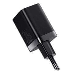 BASEUS Mrežni polnilnik Baseus Super Si Pro Quick Charger USB + USB-C 30 W (črn)