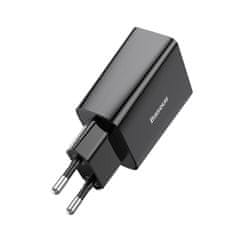 BASEUS Mrežni polnilnik Baseus Speed Mini Quick Charger, USB-C, PD, 3A, 20W (črn)