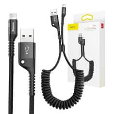 BASEUS Lightning kabel Spring Baseus 1 m 2 A (črn)