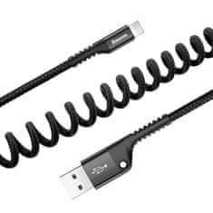 BASEUS Lightning kabel Spring Baseus 1 m 2 A (črn)