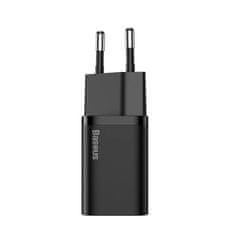 BASEUS Mrežni polnilnik Baseus Super Si Quick Charger 1C 25W (črn)
