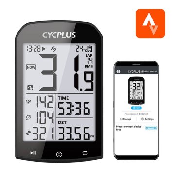 CYCPLUS Kolesarski računalnik Cycplus M1 – združljiv z: Strava, Trainingpeaks itd.