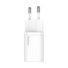 BASEUS Mrežni polnilnik Baseus Super Si Quick Charger 1C 30W (bel)