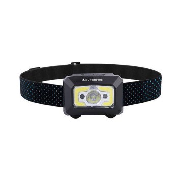 Superfire Čelna svetilka Superfire X30, 340 lm, USB