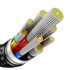 BASEUS USB-C kabel za USB-C Baseus Tungsten Gold 240 W 2 m (črn)