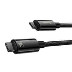 BASEUS USB-C kabel za USB-C Baseus Tungsten Gold 240 W 2 m (črn)