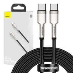 BASEUS USB-C kabel za USB-C Baseus Cafule, 100 W, 2 m (črn)