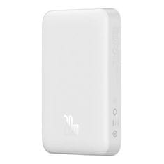 BASEUS Magnetni powerbank Baseus Magnetic Mini 10000mAh, USB-C 20W MagSafe (bel)