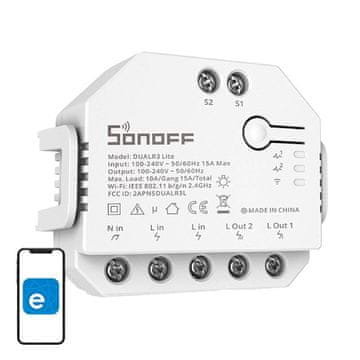 Sonoff Inteligentni WiFi stikalo Sonoff Dual R3 Lite