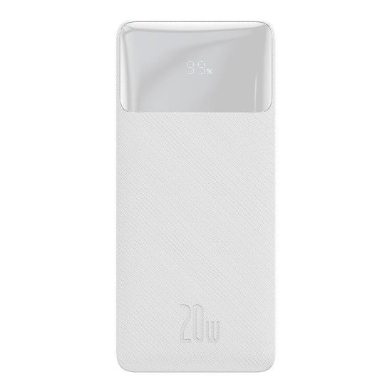BASEUS Powerbank Baseus Bipow 10000mAh, 2xUSB, USB-C, 20W (bela)