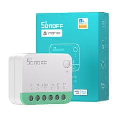 Sonoff Inteligentni mini WiFi stikalo Sonoff MINIR4M Matter (HomeKit, SmartThings, Home Assistant)