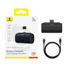 BASEUS Powerbank OS-Baseus Compact IP 5000mAh 20W (črn)