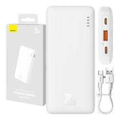 BASEUS Powerbank Baseus Airpow 10000mAh 20W (bela)