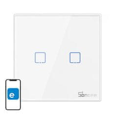 Sonoff Brezžični stikalo za luč Sonoff 433 MHz T2EU2C-RF (2-kanalni)
