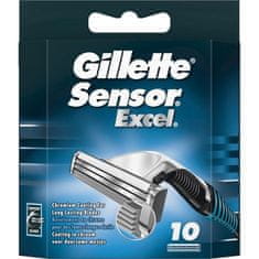 Gillette Britvice za britje Gillette Sensor Excel nadomestna rezila, 10 kosov