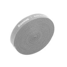 BASEUS Velcro trak, organizator za kable Baseus Rainbow Circle Velcro Straps 3 m (siv)