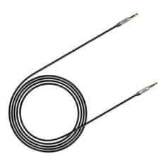 BASEUS 3,5 mm mini jack avdio kabel AUX Baseus Yiven 1,5 m (črno-srebrna)