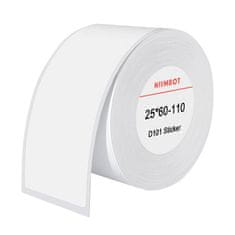 Niimbot Termalne etikete Niimbot nalepke 25x60 mm, 110 kos (bele)