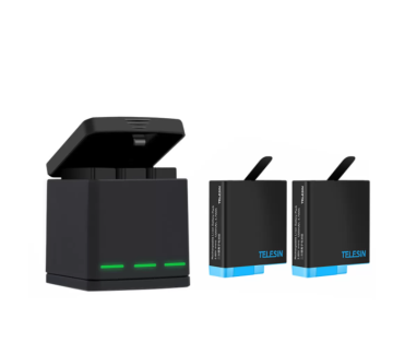 TELESIN Telesin Box trikanalni polnilnik za GoPro Hero 5/6/7/8 + 2 akumulatorja (GP-BNC-801)