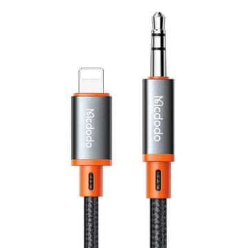Mcdodo Kabel Mcdodo CA-0890 Lightning za mini jack 3,5 mm AUX, 1,8 m (črn)