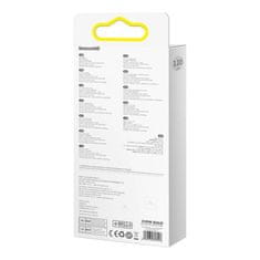 BASEUS USB kabel 3v1 Baseus Flash Series, USB-C + micro USB + Lightning, 66 W, 1,2 m (modra)