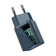 BASEUS Mrežni polnilnik Baseus Super Si Quick Charger 1C 20W (modra)