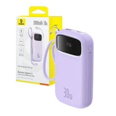BASEUS Powerbank Baseus QPow 2 20000mAh 30W 2xUSB-C (vijolična)