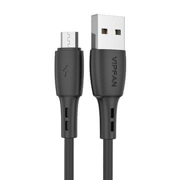 Vipfan USB kabel za Micro USB VFAN Racing X05, 3A, 1 m (črn)