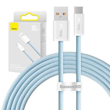 BASEUS USB kabel za USB-C Baseus Dynamic Series, 100 W, 2 m (modra)