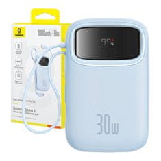 BASEUS Powerbank Baseus QPow 2 10000mAh 30W 2xUSB-C (modra)