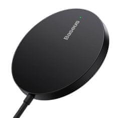 BASEUS Magnetni indukcijski polnilnik Baseus Simple Mini3 15W (črn)