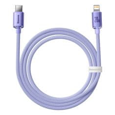 BASEUS USB-C kabel za Lightning Baseus Crystal Shine, 20 W, PD, 1,2 m (vijoličen)