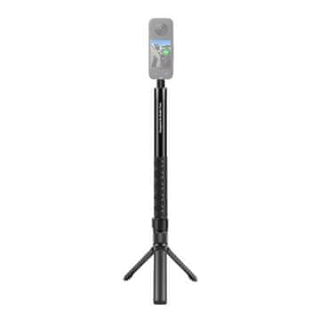 Puluz Selfie palica 110 cm PULUZ za športne kamere (med drugim Insta360 X4 / X5 / DJI Osmo Action 5 Pro)