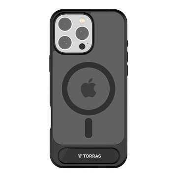 Torras Torras Pstand Series etui za iPhone 16 Pro (črno)