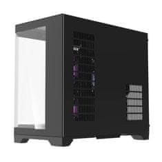 darkFlash Računalniška ohišje Darflash FT418 + 6 ventilatorjev aRGB (črna)