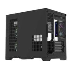 darkFlash Računalniška ohišje Darflash FT418 + 6 ventilatorjev aRGB (črna)