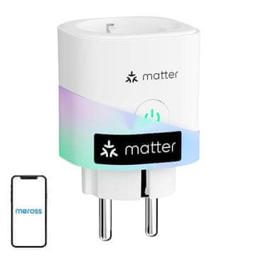 Meross Inteligentna vtičnica MEROSS MSS315MA-EU z merjenjem energije (Matter)