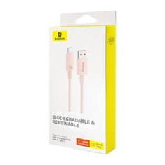 BASEUS Baseus USB-C na USB-C hitri polnilni kabel Habitat Series 100 W, 1 m (roza)