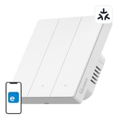 Sonoff Pametni stenski stikalo WiFi SONOFF M5-3C-86W Matter (3-kanalni)