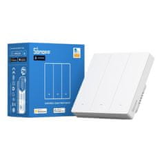 Sonoff Pametni stenski stikalo WiFi SONOFF M5-3C-86W Matter (3-kanalni)