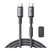 Joyroom USB-C kabel - USB-C Joyroom S-A50, 60 W, 1,2 m, siv