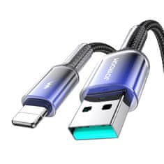 Joyroom USB-A Lightning kabel Joyroom S-A42 3A 1,2 m črn